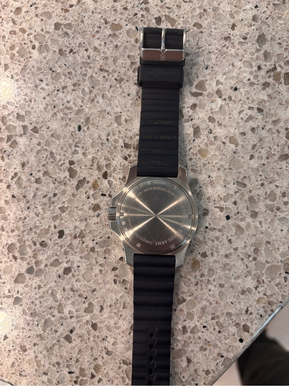 Victorinox I.N.O.X. Watch with Blue Dial and Rubber Strap - Picture 5 of 5